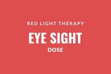 Red light therapy eye sight dose